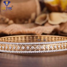 Welcome to our listing for a stunning Diamond Bracelet that will leave you truly mesmerized! We are blessed with 5000+ satisfied customer with great response. Bracelet-82 ✥ 𝐌𝐚𝐢𝐧 𝐒𝐭𝐨𝐧𝐞 𝐃𝐞𝐭𝐚𝐢𝐥𝐬 ↣ Shape : Round Cut ↣ Type: CVD/HPHT ↣ Weight- 3.04 TDW- 161 Diamond  (0.015ct Round EF VS - 132  Diamond)  (0.034ct Round EF VS - 29 Diamond) ↣ Gold Weight (Rose Gold) : 10 K - 28.20 gm 14 K - 28.35 gm 18 K - 28.50 gm Comes in jewelry box  Celebrate your love story with a symbol as unique a Usa Bracelet, Gold Bracelet Bangle, Rose Gold Bangle Bracelet, Stunning Diamond Rings, Gold Armband, Bracelets Gold Diamond, Rose Gold Bracelet, Diamond Gold, Bracelet Bangle