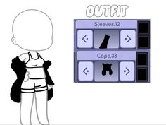 a drawing of a person standing in front of a screen with the words cutfit on it