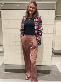 Casually Cool High Waisted Satin Pants High Waisted Satin Pants Pleated Front with Back Elastic Waistband Wide Leg Pockets Mauve Color Pants High Waisted, Satin Pants, Mauve Color, Mauve Pink, Wide Leg, High Waisted, Satin, Elastic, Boutique