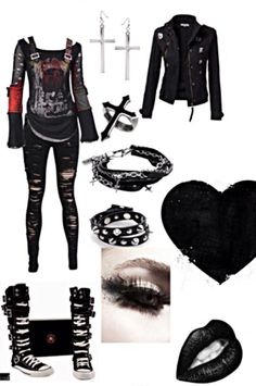 Emo Kid Aesthetic, Haunted House Aesthetic, Alternative Winter Outfits, Emo Outfit Ideas, Emo Outfit, Kid Aesthetic, Gothic Outfit, Steampunk Heart, Matching Outfits Best Friend