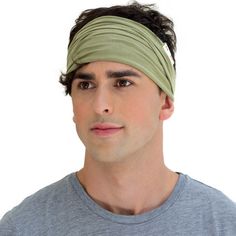 Mens Head Wrap, Mens Exercise, Headband For Men, Head Bandana, Safari Green, Singles Twist, Green Headband, Running Headbands, Bandana Style