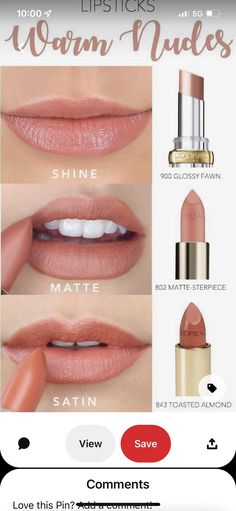 Saint Makeup, Lip Blushing, Lipstick Nude, Perfect Lipstick, Beauty Makeup Tips, Drugstore Makeup, Lipstick Makeup, Lipstick Shades, Pretty Makeup