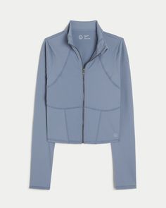 Women's Gilly Hicks Active Boost Zip-Up Jacket | Women's Clearance | HollisterCo.com Gh Logo, Body Wellness, Gilly Hicks, A Workout, Media Design, Women's Tops, Outfits For Teens