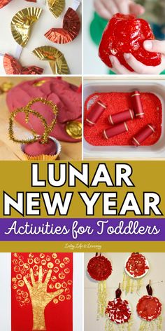 the cover of an article about new year activities for toddlers