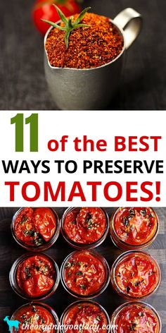 the best ways to preserve tomatoes