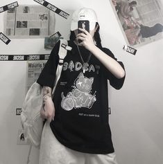 Women's Goth T-Shirt Summer Graphic Harajuku Gothic Creepy Cat Print Novelty Short Sleeve Top
Outfit inspo, causal outfits, cute everyday outfits, fashion styling, y2k outfits,y2k style Creepy Cat, Cat Graphic Tee, Frog T Shirts, Girlie Style, Y2k Outfits, Short Sleeve Tops, Cute Everyday Outfits