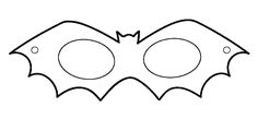 the outline of a bat mask