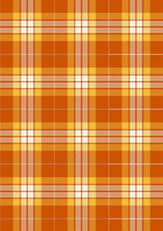 an orange and white plaid pattern