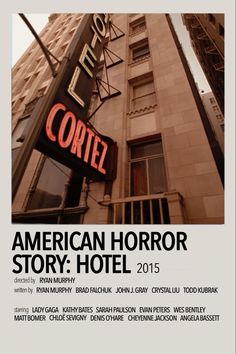 an advertisement for the american horror story hotel