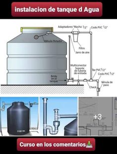 the diagram shows how to install an automatic water heater