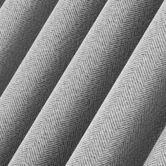 a close up view of the fabric in grey herringbones on a white background