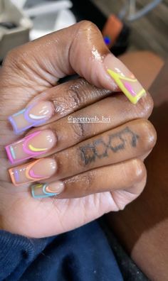 Drip Nails, French Tip Acrylic Nails, Classy Acrylic Nails, Short Square Acrylic Nails, Exotic Nails, Long Acrylic Nails Coffin, Long Square Acrylic Nails