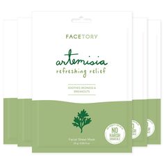 PRICES MAY VARY. 💚 ARTEMISIA VULGARIS EXTRACT to calm redness. Artemisia is known for helping soothe skin and protect the skin cells from sun damage. Great for all skin types and for when your skin needs a soothing treat. 🍃 CENTELLA ASIATICA EXTRACT to minimize redness and balance the skin. It helps improve skin hydration so it's great for all skin types; especially those with dry, dehydrated, or sensitive skin. ✨ REFRESHING AND CALMING essence to hydrate and balance the skin for a comfortable Sachet Design, Face Mask For Redness, Artemisia Vulgaris, Acne Redness, Facial Sheet Mask, Skin Care Face Mask, Face Sheet Mask, Dry Sensitive Skin, Best Face Mask