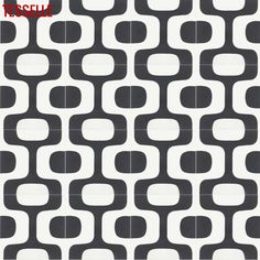 an abstract black and white pattern with circles on the bottom, which is very similar to those