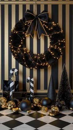 Black White And Gold Christmas, Elegant Christmas Trees