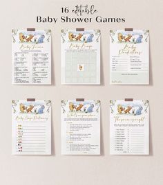 baby shower games with winnie the pooh characters