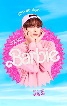 the poster for kim sekiin's upcoming movie, barbieie starring in july