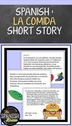 spanish short story with pictures and text