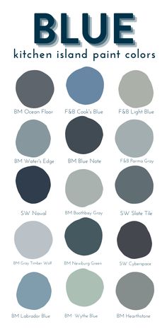 the blue color scheme for kitchen island paint colors, with different shades and sizes to choose from