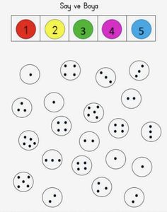 the numbers 1 to 10 are arranged in different colors