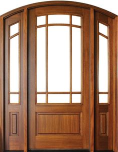 Mahogany  Trinity  TDL  9  Lite  Single  Door/2Sidelite  Arch  Top,  2-1/4  Thick Exterior Door Styles, Mahogany Entry Doors, Impact Doors, French Patio, Laminated Veneer Lumber, Mahogany Doors, French Doors Patio, Shutter Doors, Patio Door