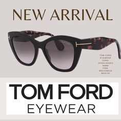 New In Box, Cara Glasses By Tom Ford Eyewear Tom Ford Glasses Women, Tom Ford Glasses, Ford Black, Tom Ford Eyewear, Ford Accessories, Womens Toms, Womens Glasses, Colored Sunglasses, Tom Ford