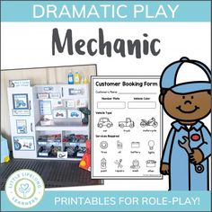 a printable role play for children to learn mechanical