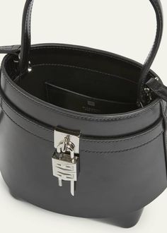 Givenchy Shark Lock Bucket Bag in Box Leather - Bergdorf Goodman Designer Bucket Bag With Silver-tone Hardware, Designer Top Handle Bucket Bag With Silver-tone Hardware, Designer Bucket Bag With Top Handle And Branded Hardware, Designer Top Handle Bucket Bag With Branded Hardware, Formal Bucket Bag With Top Handle And Branded Hardware, Luxury Bucket Bag With Silver-tone Hardware For Formal Occasions, Formal Rectangular Bucket Bag With Palladium Hardware, Designer Formal Bucket Bag With Palladium Hardware, Designer Formal Bucket Bag With Top Carry Handle