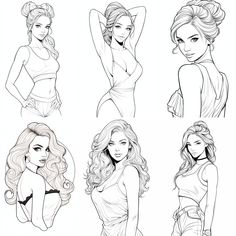 Figure Drawing Tutorial, Fashion Design Inspiration, Coloring Designs, Art Pdf, Grayscale Coloring Books, Comic Art Girls, Book Gift, Illustration Fashion Design, Grayscale Coloring