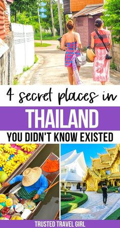 4 Secret Places in Thailand You didn't know existed Thailand Packing List, Places In Thailand, Thailand Places, Thailand Destinations, Thailand Tourist, Thailand Honeymoon