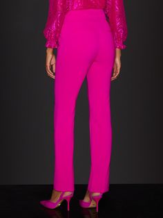 Pink Sash, Petite Fashion, Slim Pants, Slim Legs, Ankle Length, Fabric Care, Your Perfect, Perfect Fit, Sleek