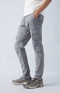 Casual meets cool with the new Eco Stretch Gray Slim Cargo Pants from PacSun. This go-to pair is designed with an elastic stretch waistline, adjustable drawstrings, side pockets, zip cargo pockets, a drawcord hem, and a slim fit.

Learn more about PacSun eco items Slim Cargo Pants, Pacsun, Cargo Pants, Slim Fit, Elastic, Grey, Pants, Trousers