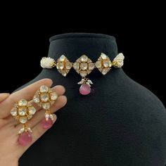 A Gift for someone most adorable for you. Suitable for all kind of outfits like lehenga, dresses, sarees . Necklace : 1 Earring:1 Beaded Kundan Necklace For Party, Festive Bollywood Pearl Necklace For Party, Bollywood Style Festive Pearl Necklace For Party, Temple Jewelry Style Necklaces With Mirror Work For Party, Pearl Necklace With Stone Work For Diwali Party, Festive Kundan Pearl Necklace For Party, Temple Jewelry Necklace With Mirror Work For Party, Temple Jewelry Style Mirror Work Party Necklace, Party Pearl Necklace With Stone Work For Diwali