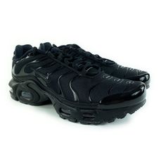 Nike Air Max Plus Black Running Shoes Cd0609-001 Size 7 Y (Gs) ~ Women's Size 8.5 New With Box. Follow Us! We List Lots Of New Shoes And Athletic Wear Daily! Black Closed Toe Sneakers For Streetwear, Black Leather Running Shoes With Round Toe, Black Leather Training Running Shoes, Black Closed Toe Sneakers With Rubber Sole, Black Running Shoes For Training With Rubber Sole, Black Training Running Shoes With Rubber Sole, Nike Black Sneakers With Air Cushioning, Nike Black Synthetic Sneakers, Black Dynamic Sneakers With Air Max Cushioning