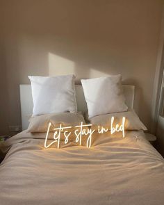 Let's Stay in Bed Neon Signs, Neon Lights, LED Neon Signs for Room, Bars Light Up Signs, Cool Neon Light Signs, Neon Wall Lights Neon Bedroom Signs Above Bed, Neon Signs For Room, Neon Wall Lights, Signs For Room, Exhibition Signage, Business Decoration, Neon Light Art, Commercial Signs, Everyday Decor