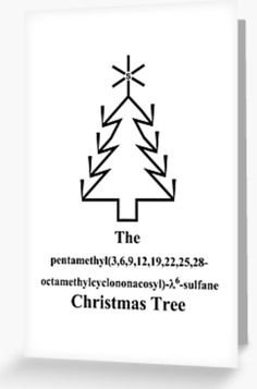 the christmas tree greeting card with text