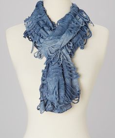 Beautiful Blue Scarf! Resort Outfit, Pretty Angel, Jewelry Tattoo, Blue Scarf, Dress For Success, Blue Ombre, Blue Dark, Cute Fashion, Couture Fashion