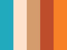 an orange and blue striped background