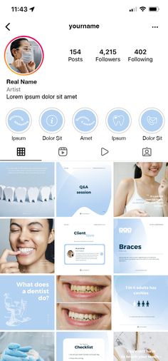 Enjoy beautiful & modern social media Bundle templates designed spesifically for Dental Industry (Dentists, Dental Clinics, Dental Practice. Cosmetic Dentistry, Dental Surgeon and much more) Dental Highlight Cover, Dentist Instagram Story, Dentist Instagram Posts, Dental Clinic Instagram Feed, Dental Instagram Post Ideas, Dental Instagram Posts, Dental Poster Design, Dental Clinic Instagram Post, Dentist Poster Design