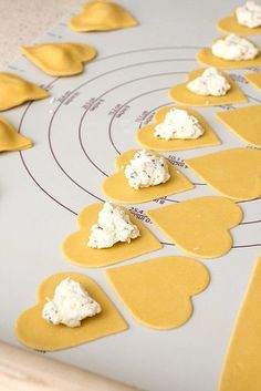 some food is laying out on the table and ready to be made into appetizers