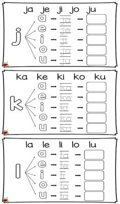 two worksheets with the words and numbers for each letter, which are in different languages