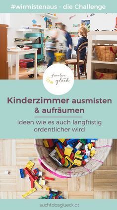 an advertisement for a children's playroom with toys in the background and text that reads, kinderzimme ausnisten & autismen