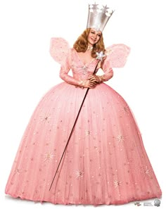 an image of a woman in a pink dress with a crown on her head and holding a wand