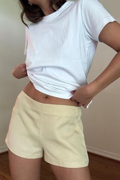 | Low Waist Shorts | 100% Lyocell    * MODEL IS 5'5" AND IS WEARING A SMALL Low Waist Shorts, Low Waist, Work Outfit, Clothing Items, A Small, Art Collection, Bathing Beauties, United States, Ships