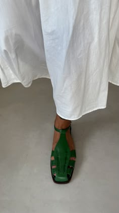 Ida Green Leather Fisherman Sandals – Mafalda Vacation Style 2024, Summer Sandals 2024, Summer Shoes 2024, Fisherman Sandals Outfit, Leather Fisherman Sandals, Prada Green, Woven Leather Sandals, Fisherman Sandals, Leather Mary Janes