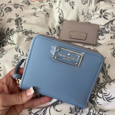 Brand New. Baby Blue. Small Wallet. Everyday Blue Wallet With Zipper Closure, Chic Blue Bags With Card Slots, Kate Spade Everyday Bifold Bag, Chic Blue Wallet For Everyday Use, Chic Blue Wallets For Everyday Use, Kate Spade Blue Wallet With Card Slots, Kate Spade Blue Rectangular Wallet, Kate Spade Blue Travel Wallet, Kate Spade Wallet Pink