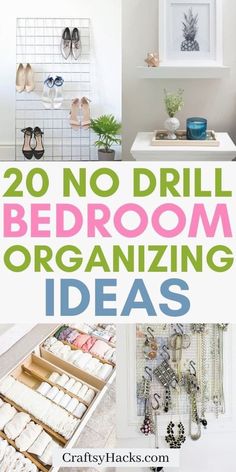 there are many different types of bedroom organizing ideas