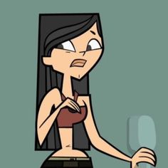 a cartoon girl with an angry look on her face