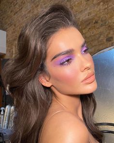 Summer Makeup Looks, Purple Eyeshadow, Braut Make-up, Makeup Eye Looks