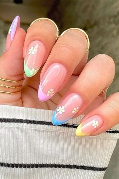 Nail Swag, Summer Acrylic Nails, Easter Nails, Pastel Nails, Floral Nails